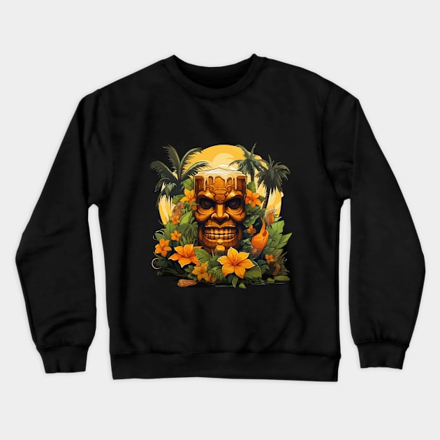 Tropical Vacation Crewneck Sweatshirt by VelvetRoom